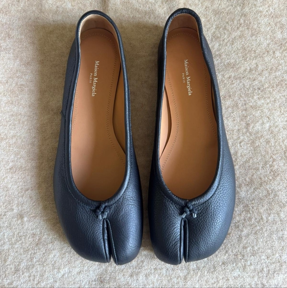 Maison Martin Margiela Black Leather Women's Shoes